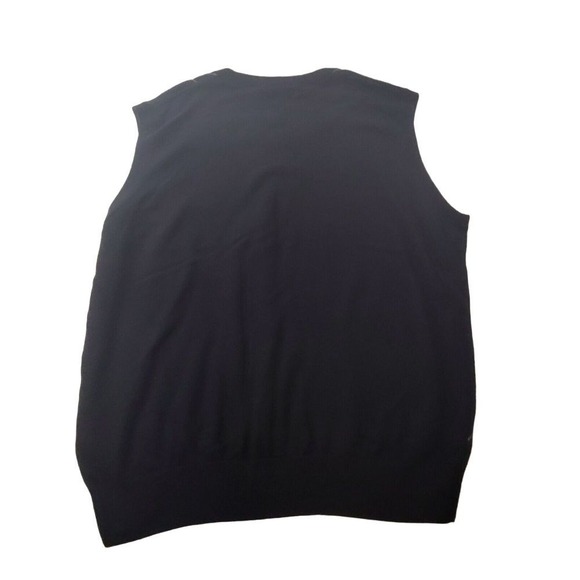 PGA TOUR V Neck Argyle Sweater Vest Black Gray Size XLarge NWT Golf Dad Grandpa - Picture 2 of 10